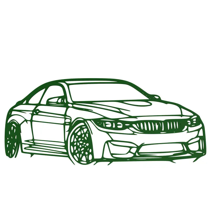 Dekoracja Ścienna - BMW M4 F32 - Zielony