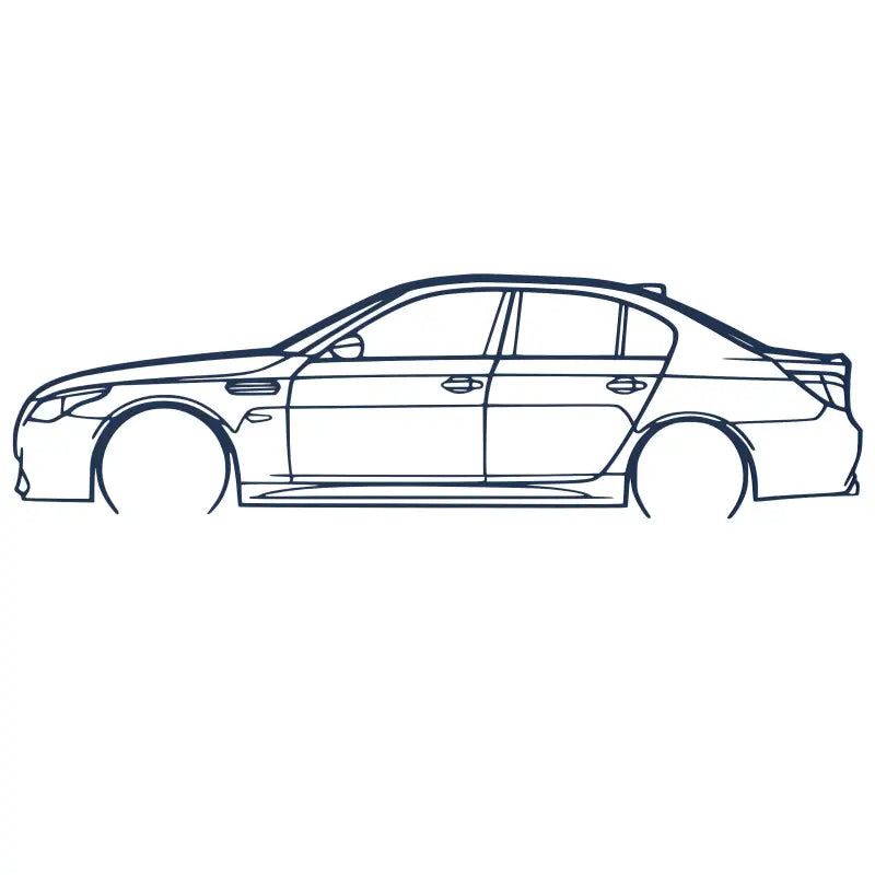Dekoracja Ścienna - BMW M5 E60 - Niebieski