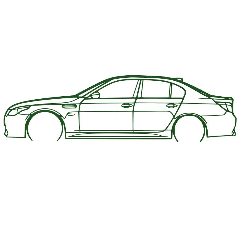 Dekoracja Ścienna - BMW M5 E60 - Zielony