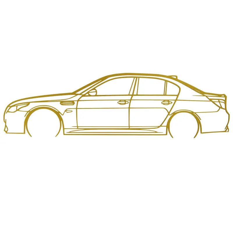 Dekoracja Ścienna - BMW M5 E60 - Złoty