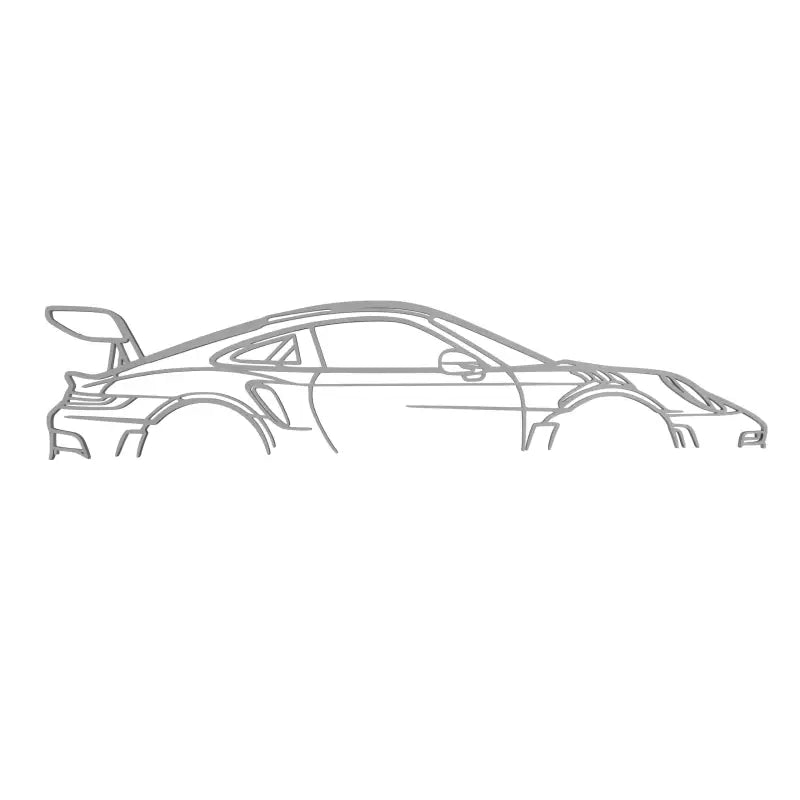 Dekoracja Ścienna dla Miłośnika Motoryzacji - Porsche 911 - Biały