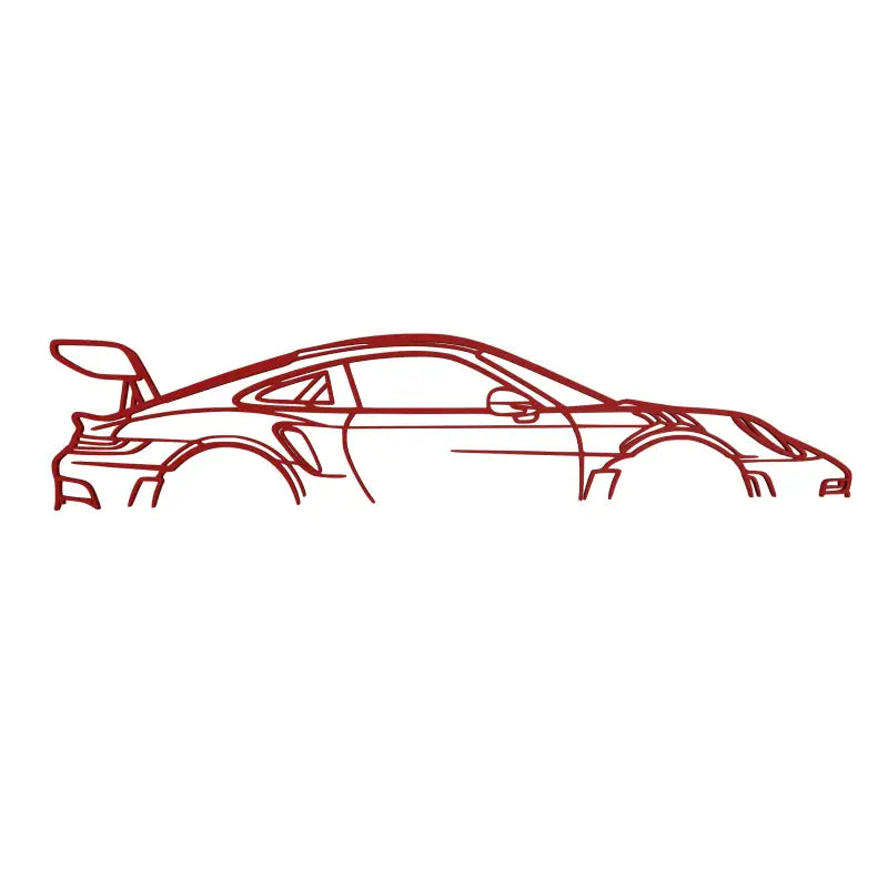 Dekoracja Ścienna dla Miłośnika Motoryzacji - Porsche 911 - Czerwony