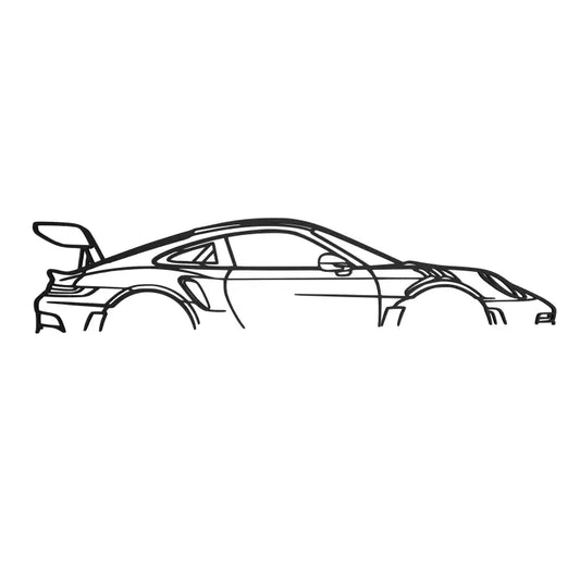 Dekoracja Ścienna dla Miłośnika Motoryzacji - Porsche 911 - Czarny